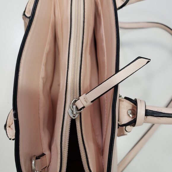 Libby Edelman Pink Satchel with Adjustable Strap for Shoulder Bag and Crossbody - Picture 4 of 12